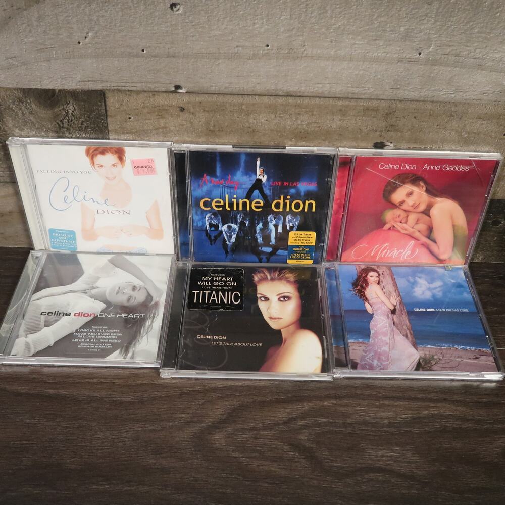 Celine Dion CD Lot of 6 Falling Into You One Heart Miracle